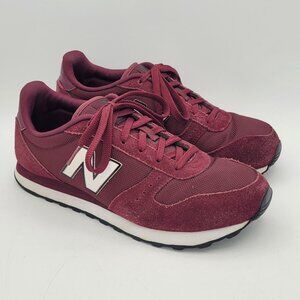 New Balance 311 Sneakers Suede Mesh Men's Size 9 EU 42.5 Burgundy Red Shoes